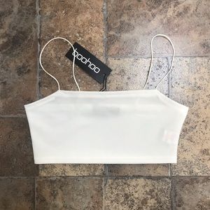 NWT White Strappy Bandeau